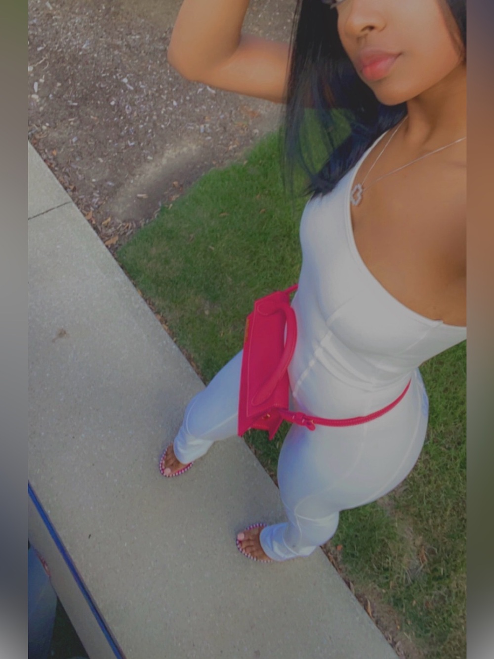 White One-Shoulder matte brand Jumpsuit